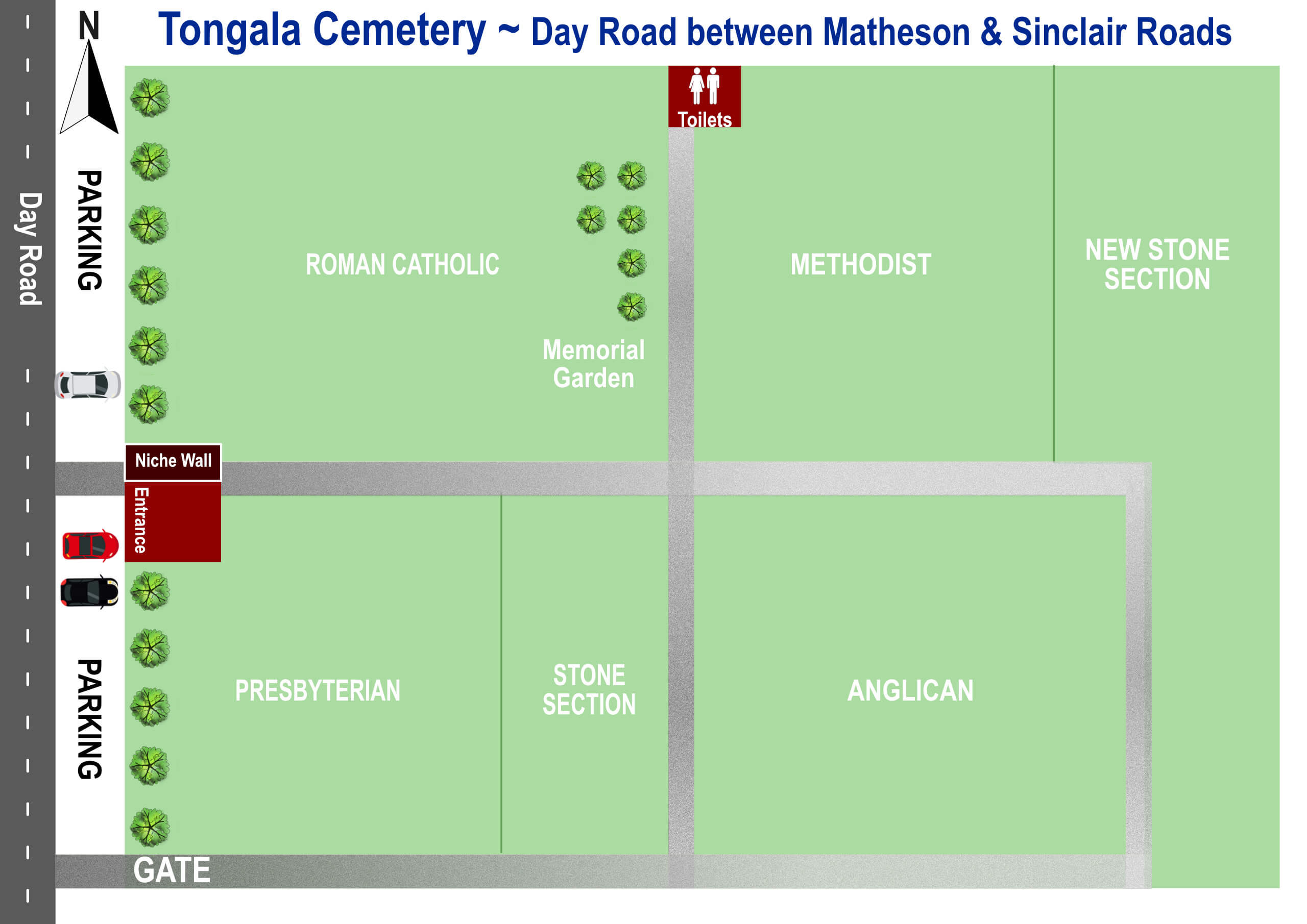 Tongala Cemetery Map